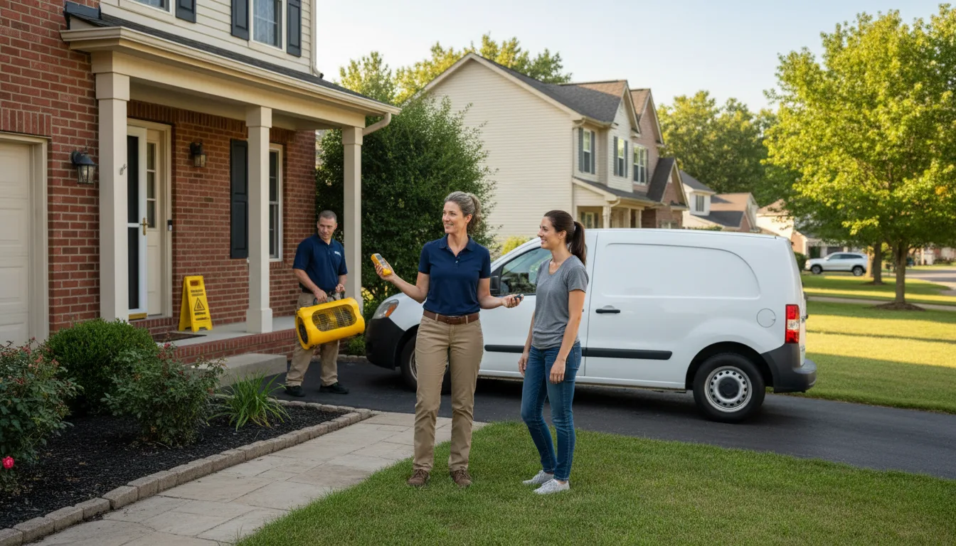 Water restoration image for Dehumidification And Cleanup Services in Seatonville, IL
